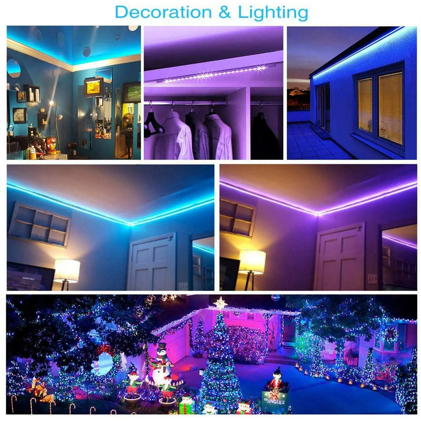 32ft LED Strip Light with Remote