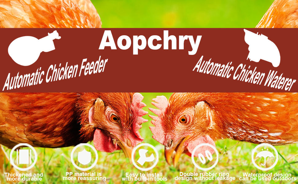 Automatic Chicken Waterer Cups, 10-Pack