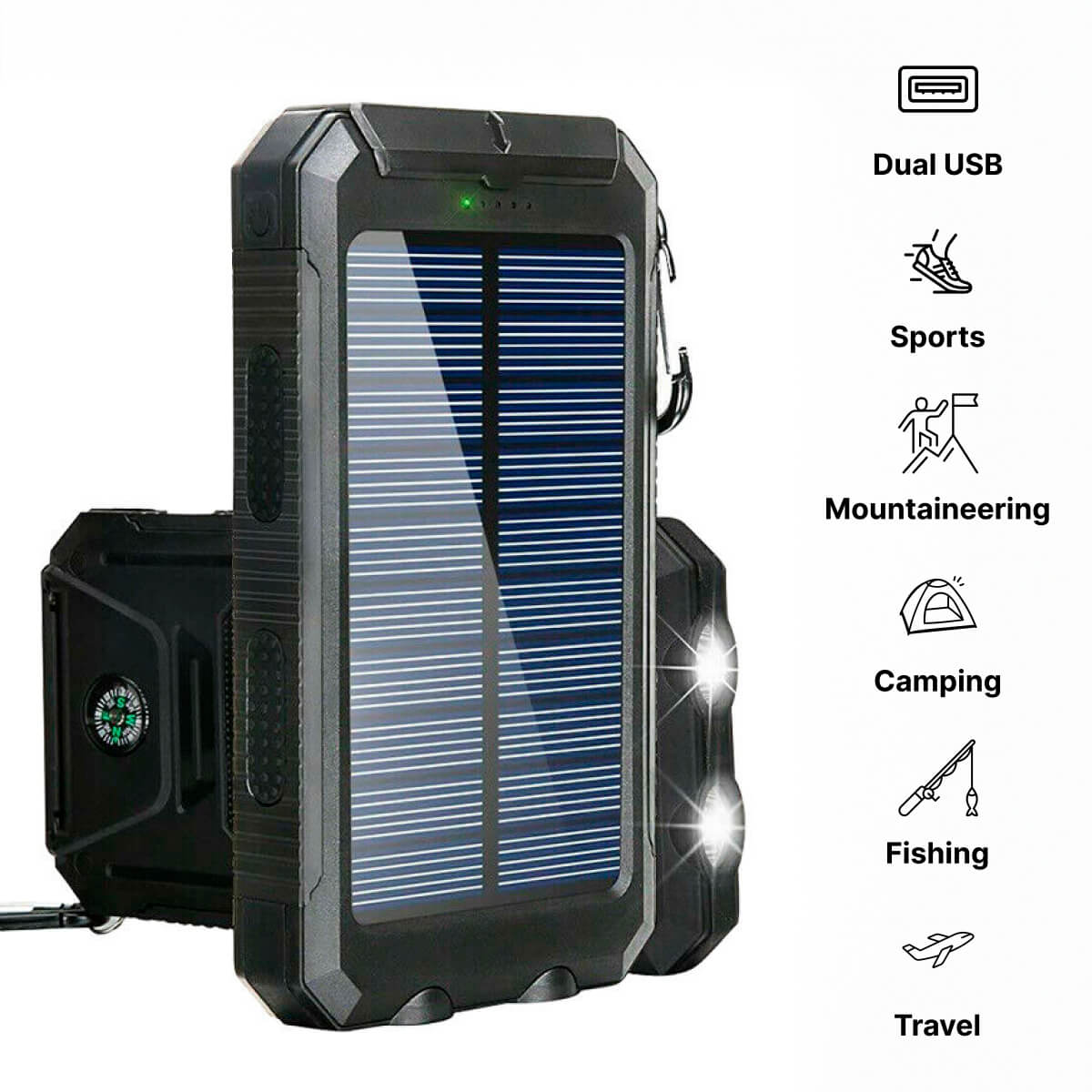 500000mAh Solar Waterproof Power Bank