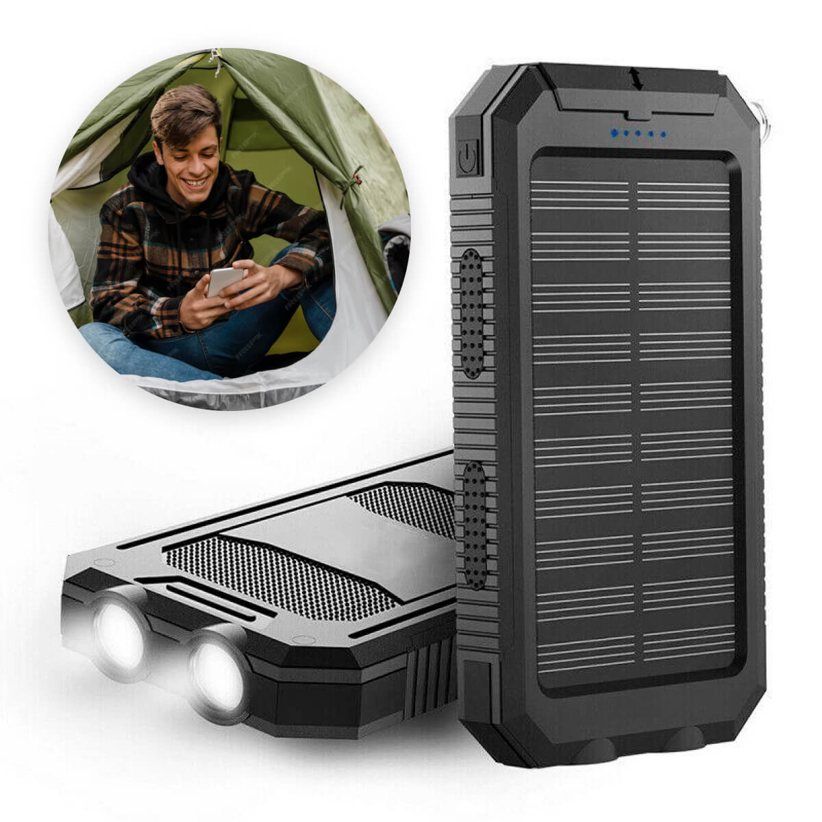 500000mAh Solar Waterproof Power Bank