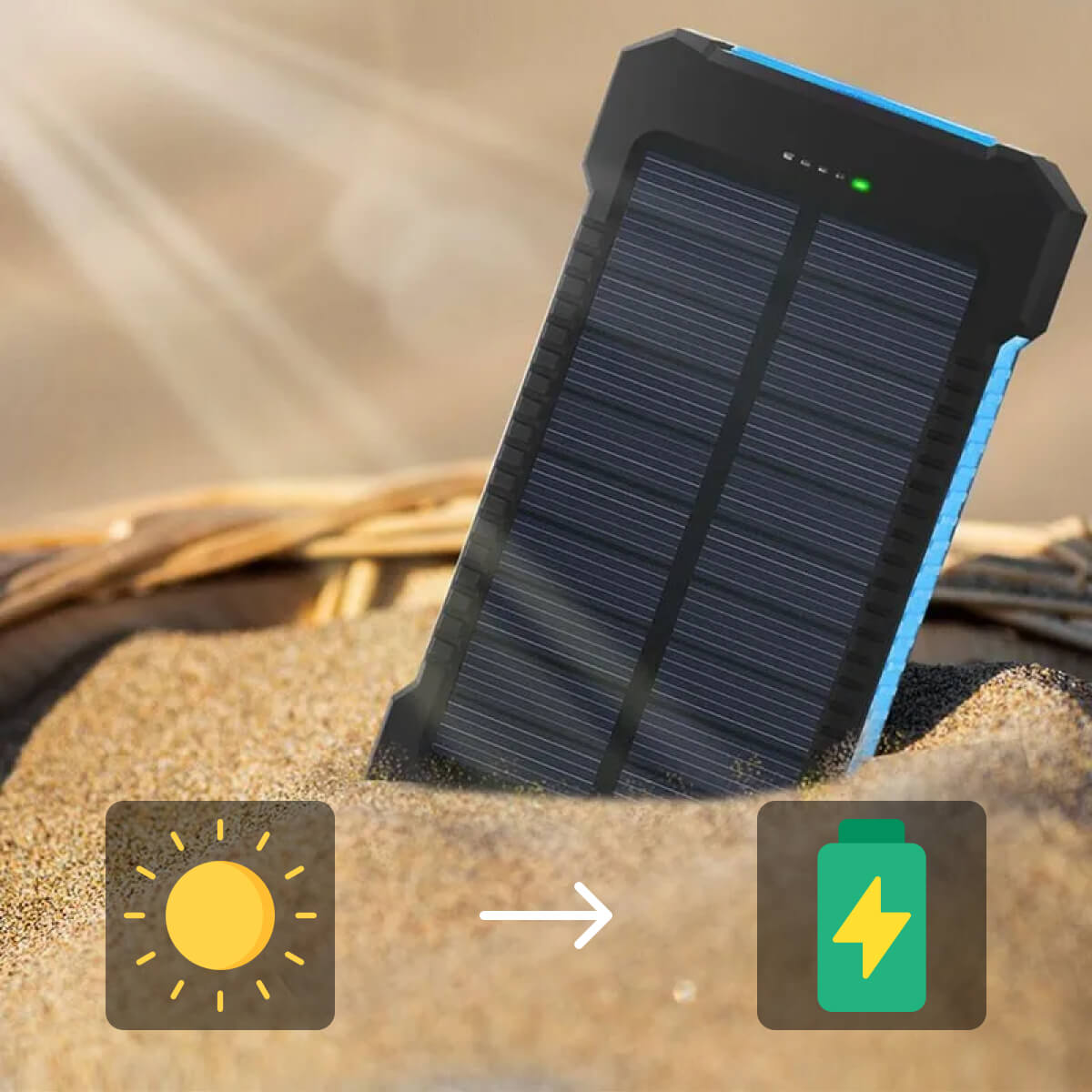 500000mAh Solar Waterproof Power Bank