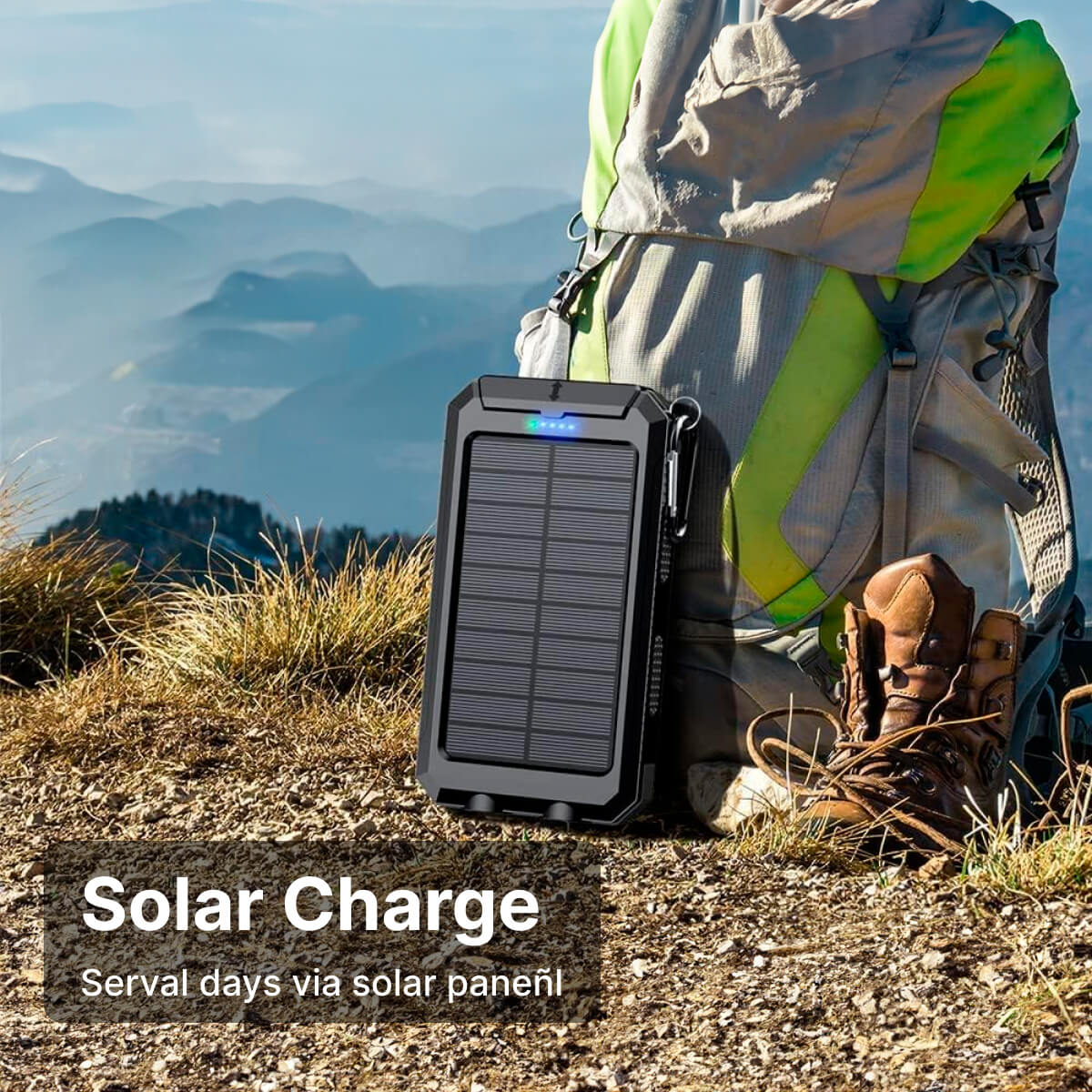 500000mAh Solar Waterproof Power Bank
