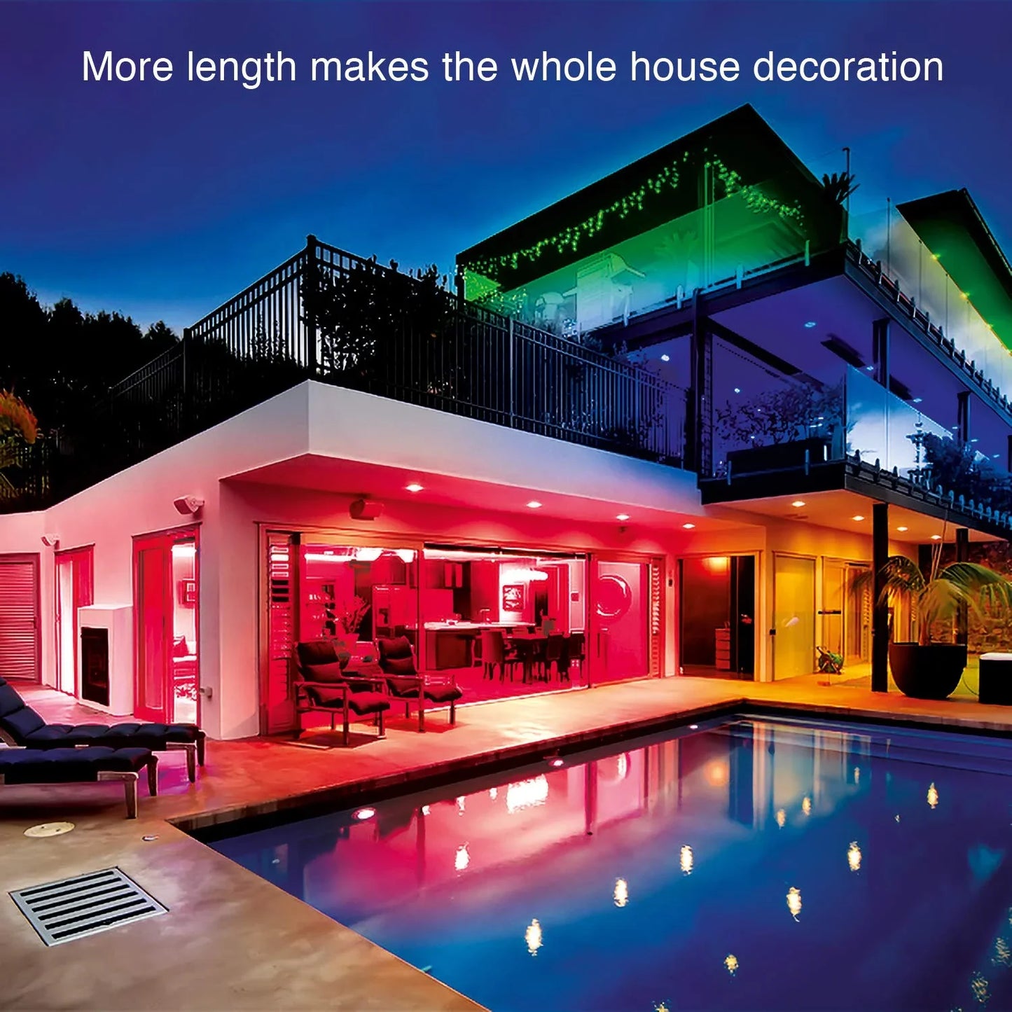 32ft LED Strip Light with Remote