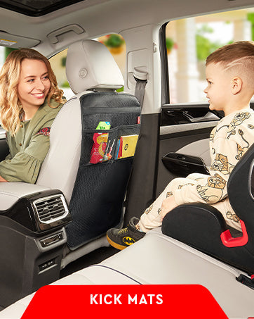 Car Backseat Organizer with Tablet Holder, 2-Pack