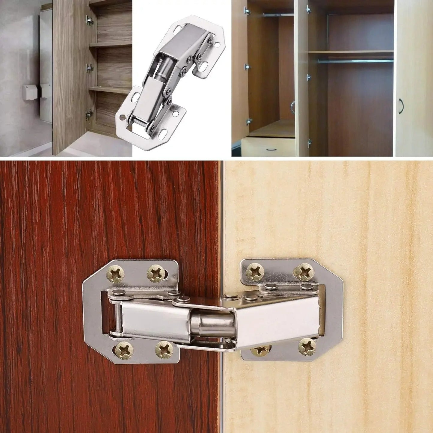 Soft-Close Cabinet Hinges, 10-Pack