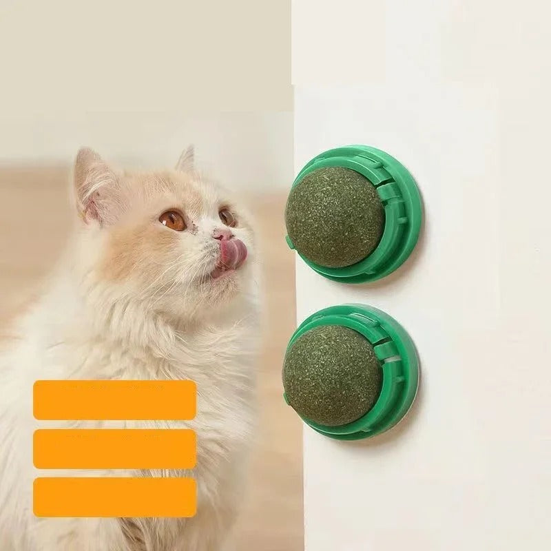 4 Pcs Rotating Catnip Ball Toy