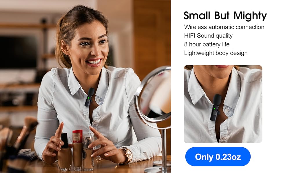2-Pack Wireless Mic for iPhone & iPad