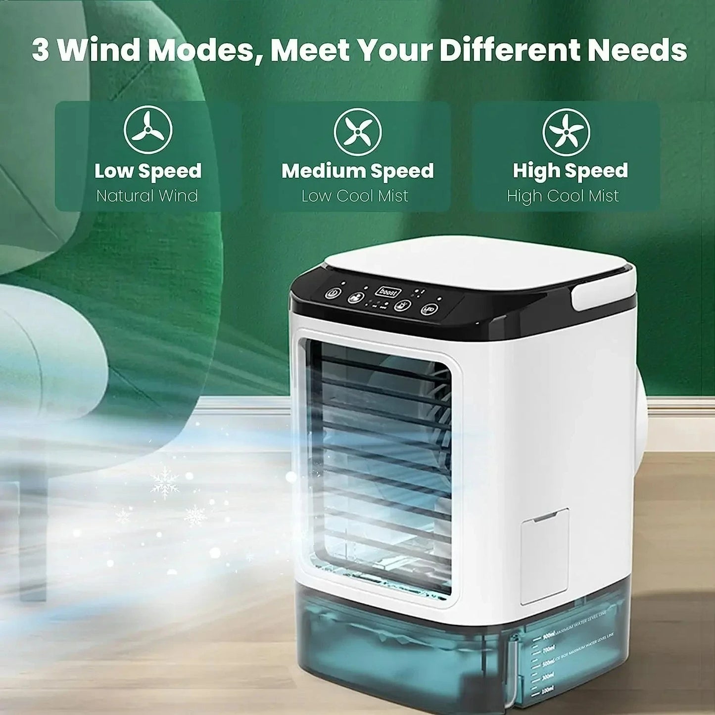 3-Speed Portable Aircon with Misting