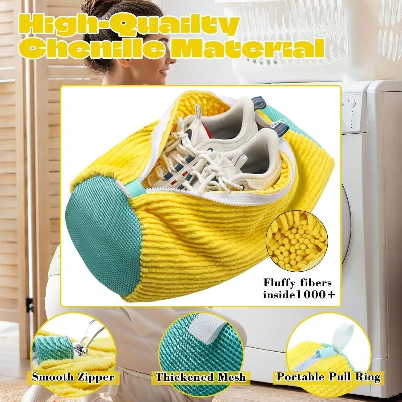2-Pack Shoe Washing Bags for Laundry