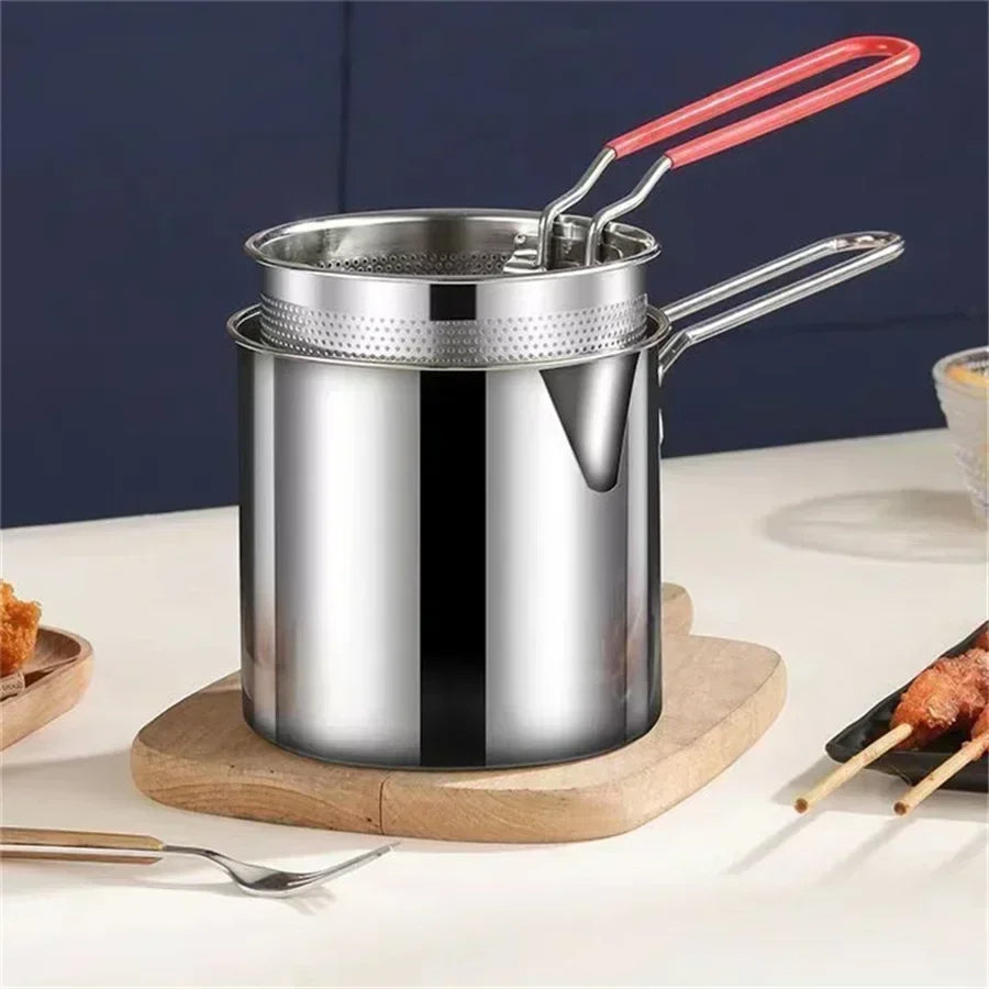 1200ml Stainless Steel Deep Fryer Pot
