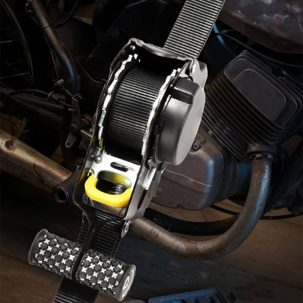 Retractable Ratchet Straps, 2-Set