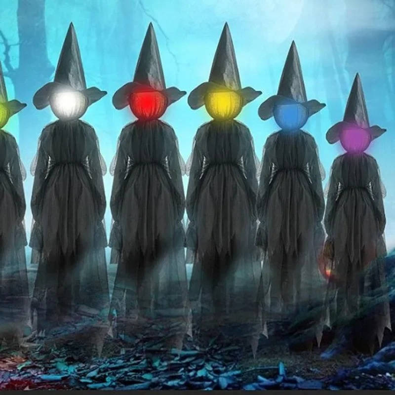 3-Pc Sound Activated Halloween Witch Set
