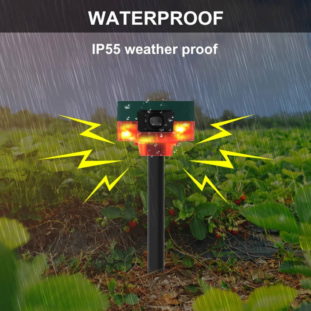 360° Solar Wildlife Repeller, Motion-Activated