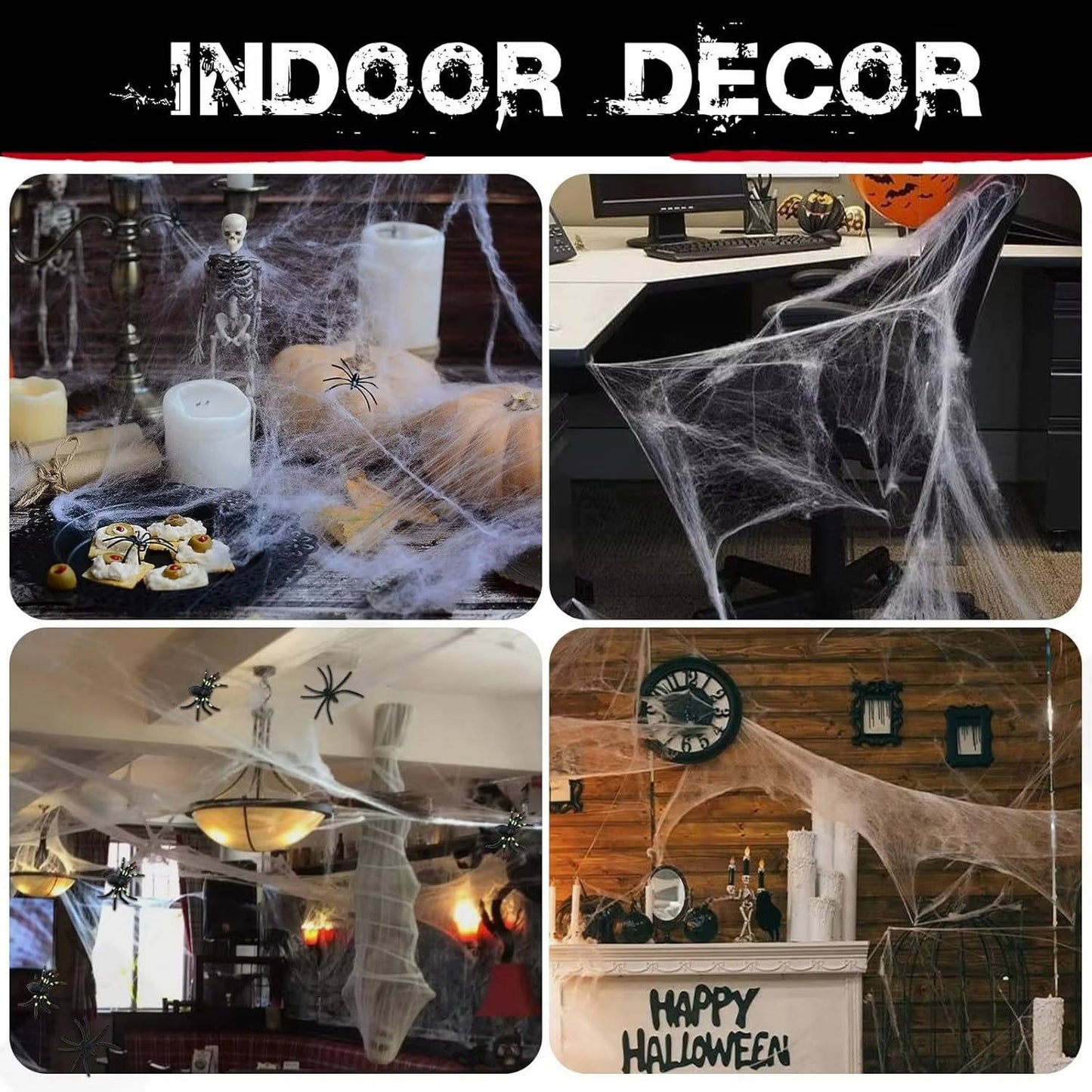200 Sqft Halloween Spider Web Decor