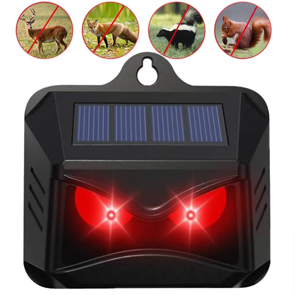 Solar Powered Ultrasonic Animal Repellent, 2-Pack