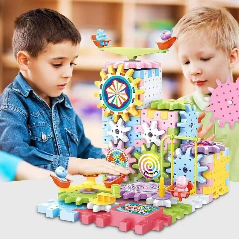 263 Pcs Motorized Kids Building Blocks Kit