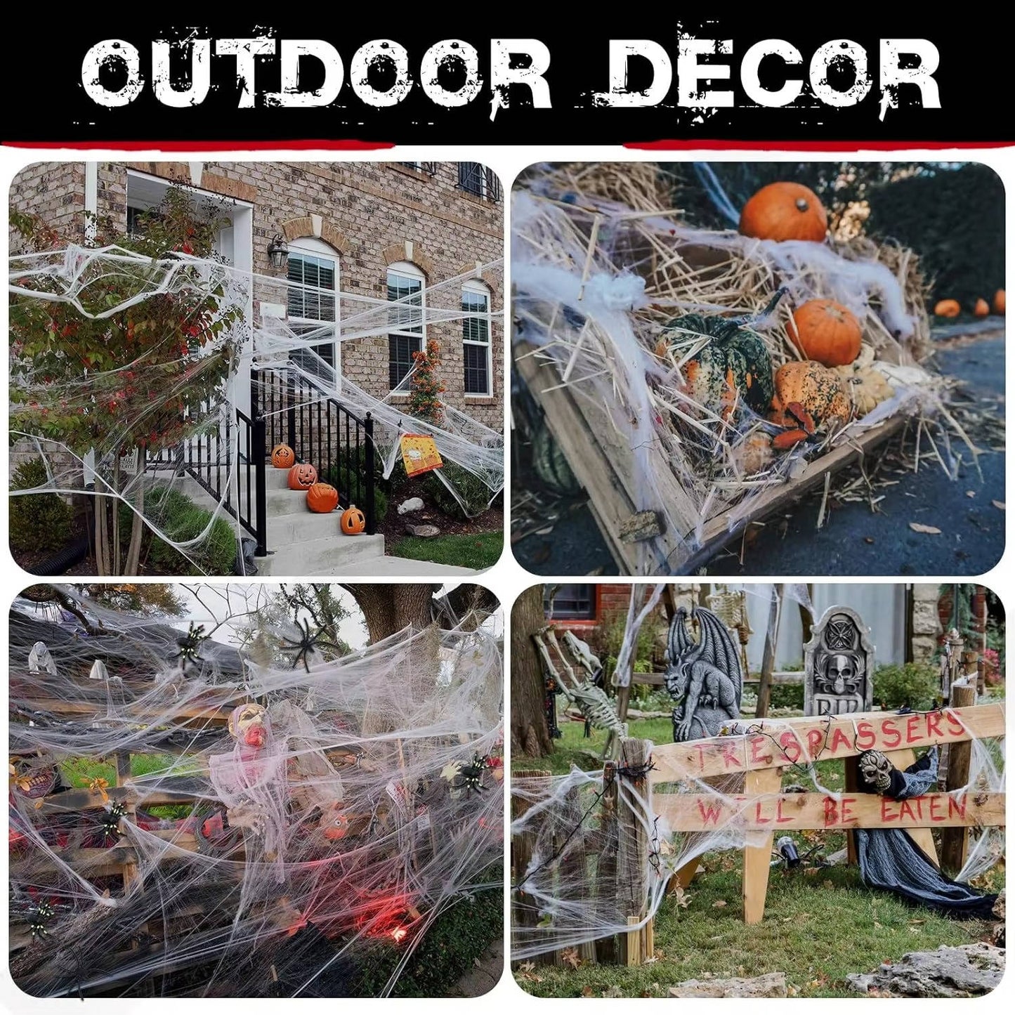 200 Sqft Halloween Spider Web Decor