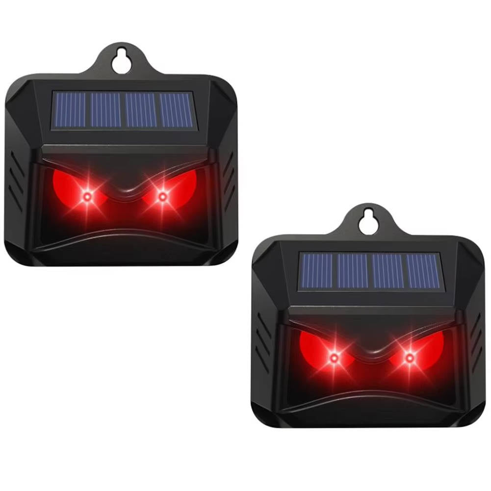Solar Powered Ultrasonic Animal Repellent, 2-Pack