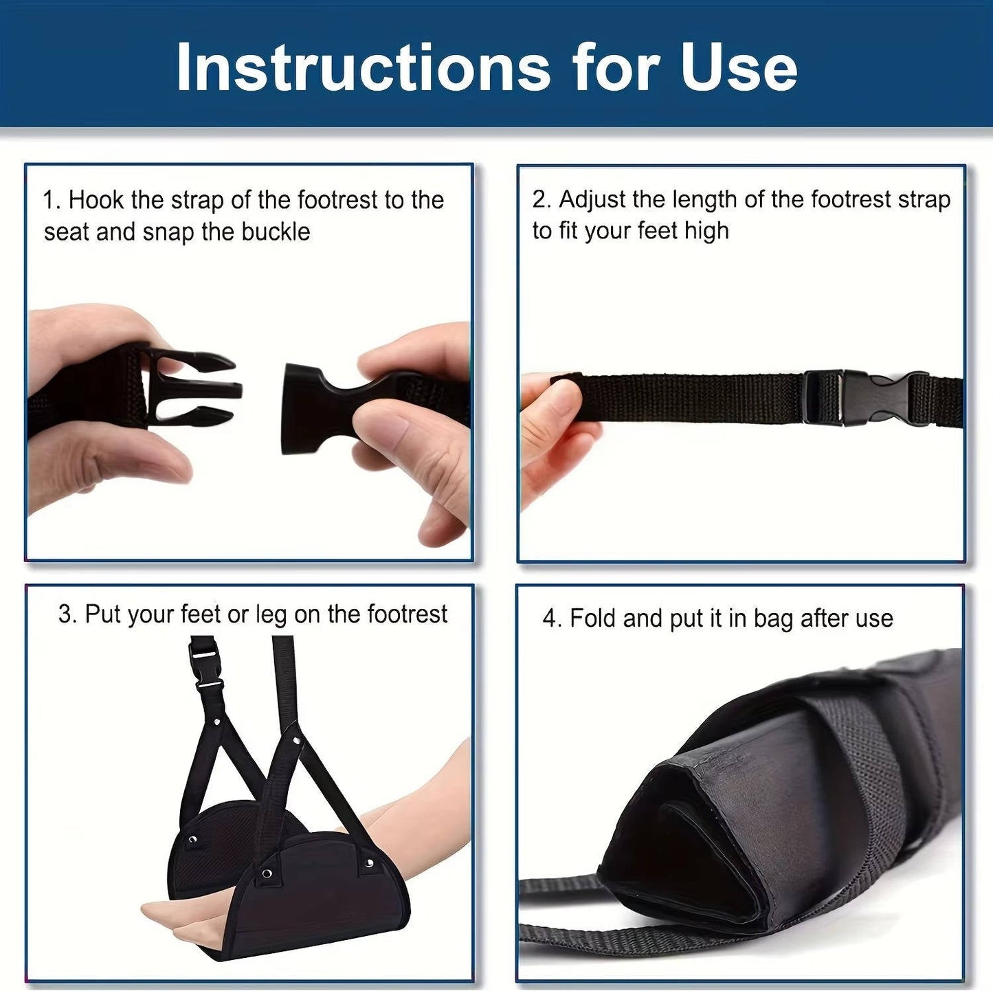 Travel Foot Hammock, 2-Set
