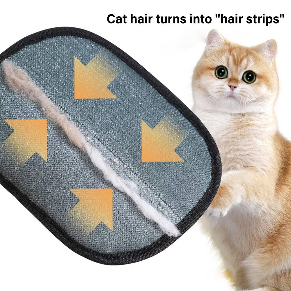 Pet Hair Remover Grooming Glove, 2-Set