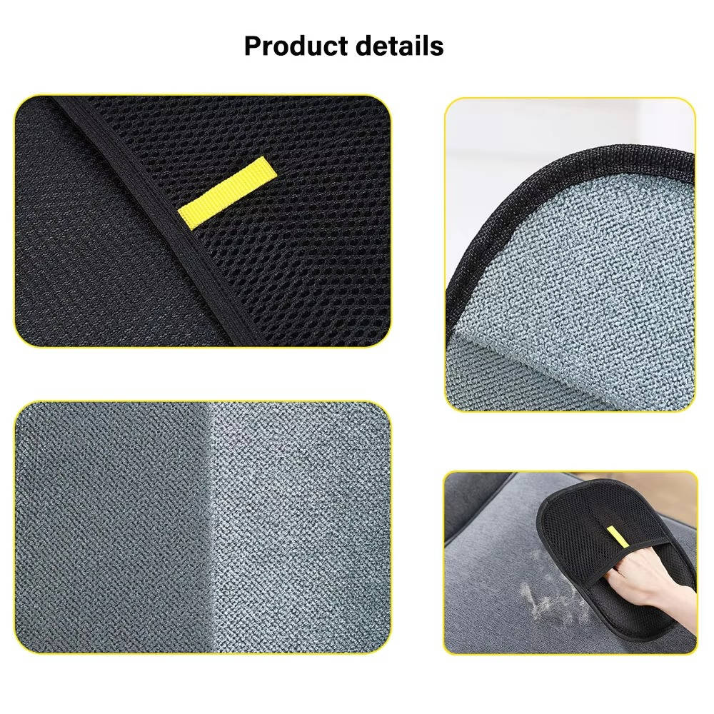 Pet Hair Remover Grooming Glove, 2-Set