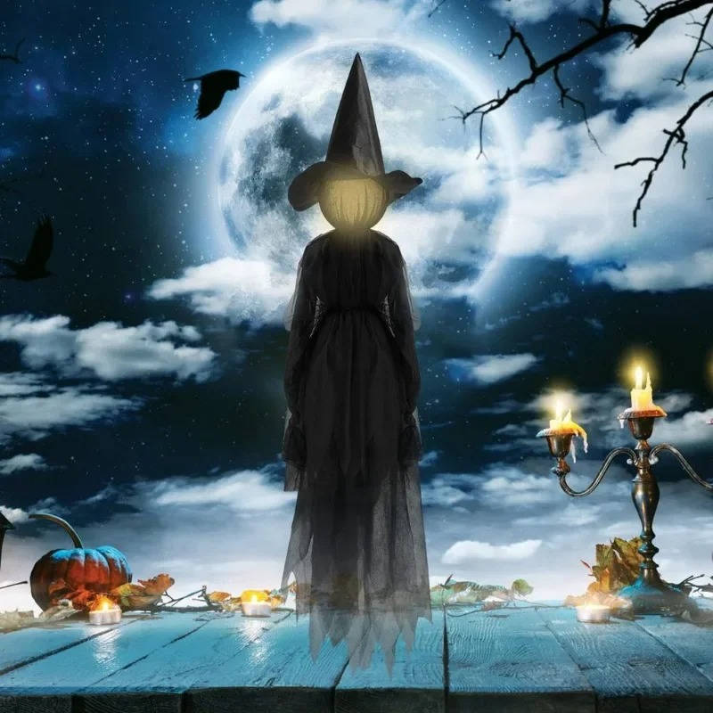 3-Pc Sound Activated Halloween Witch Set