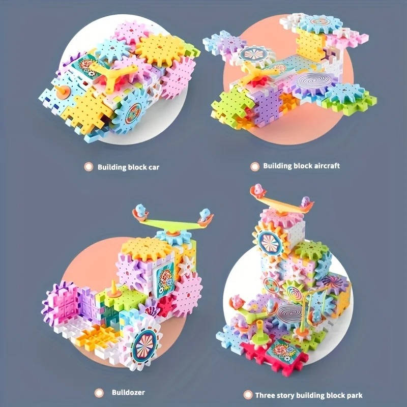 263 Pcs Motorized Kids Building Blocks Kit