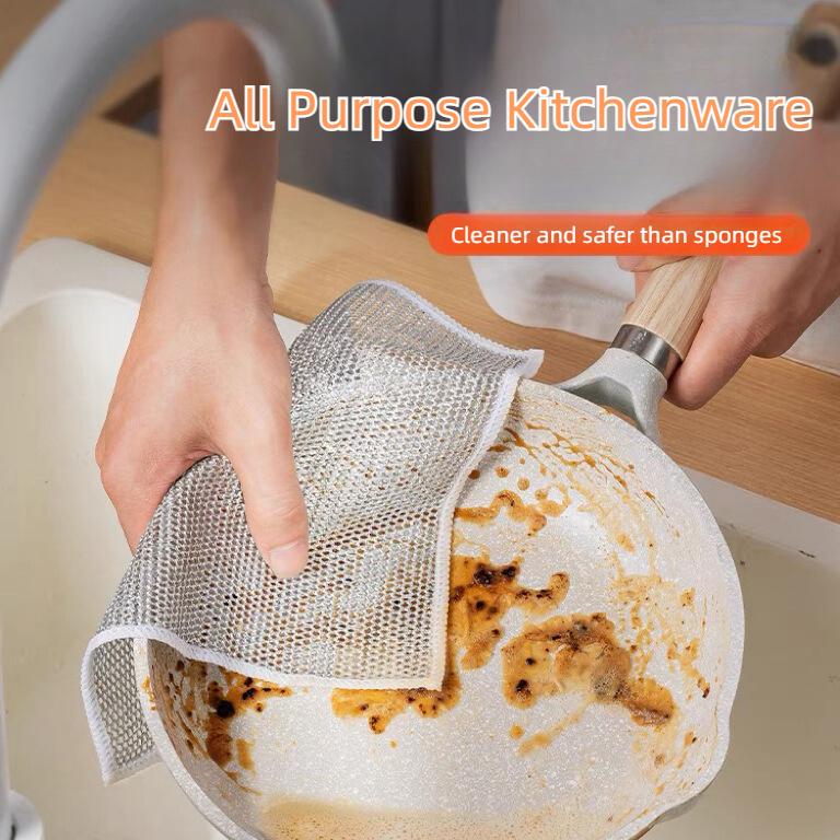 20 Pcs Steel Wire Cleaning Cloths