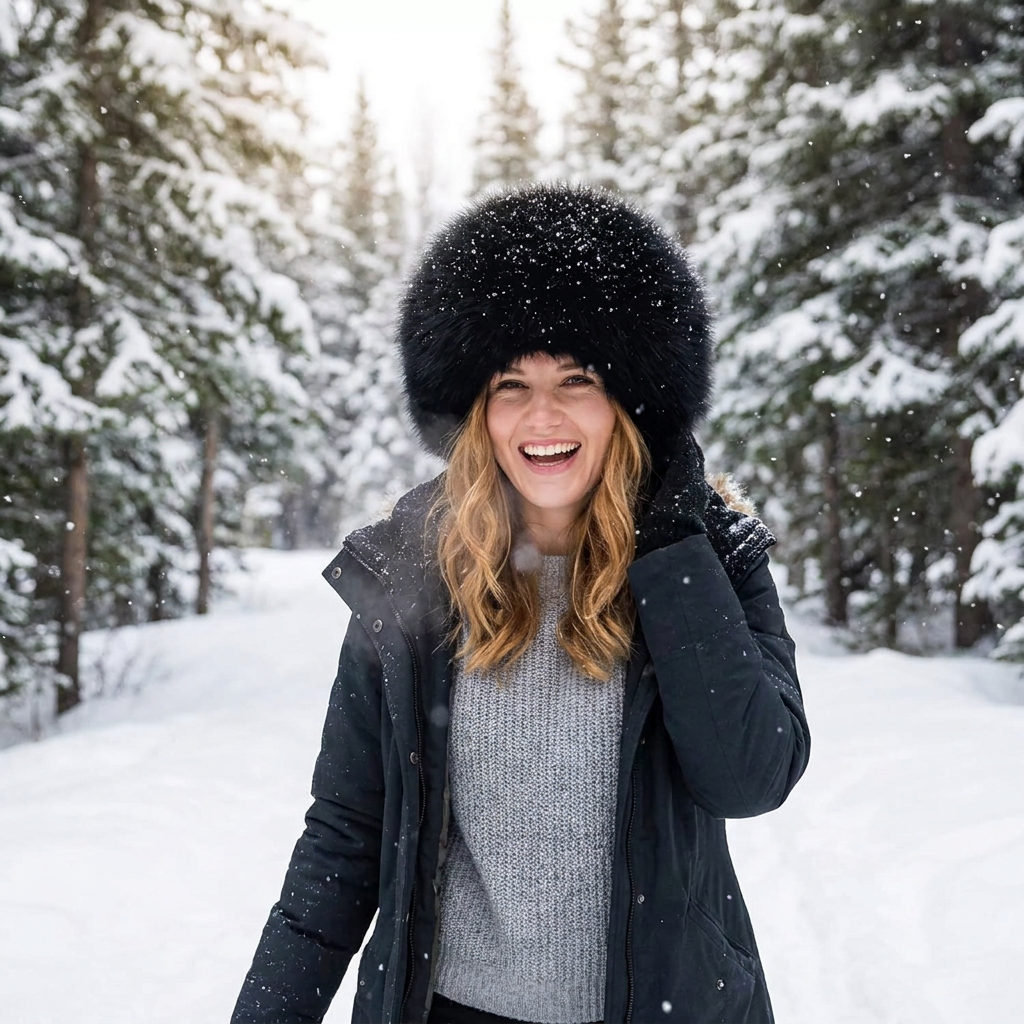 Fox Fur Hat lifestyle