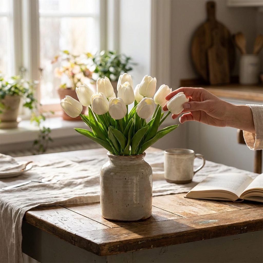 Artificial Tulips Flowers lifestyle
