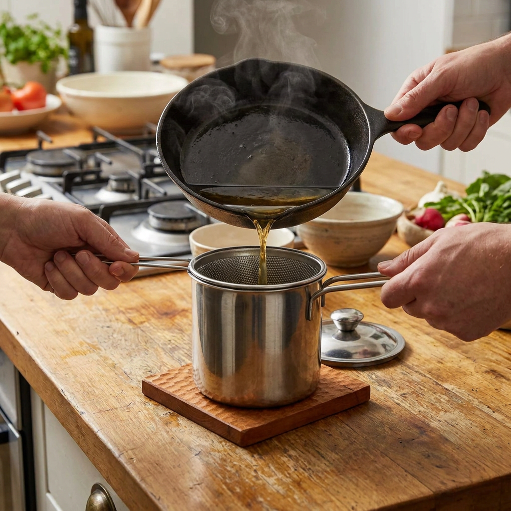 Deep Fryer Pot with Strainer lifestyle
