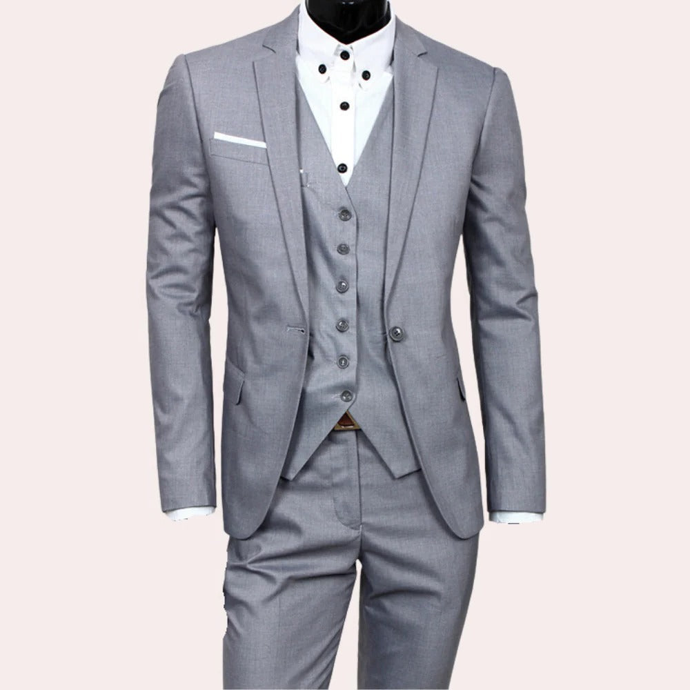 3-Piece Men's Suit, Slim Fit