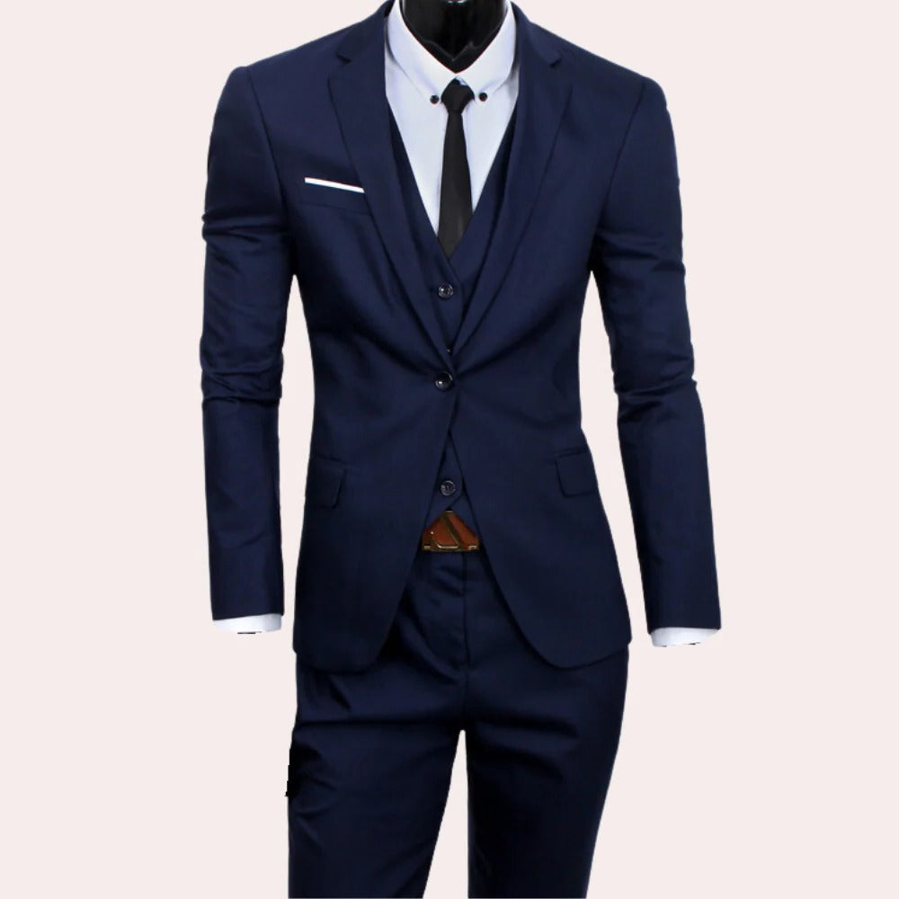 3-Piece Men's Suit, Slim Fit