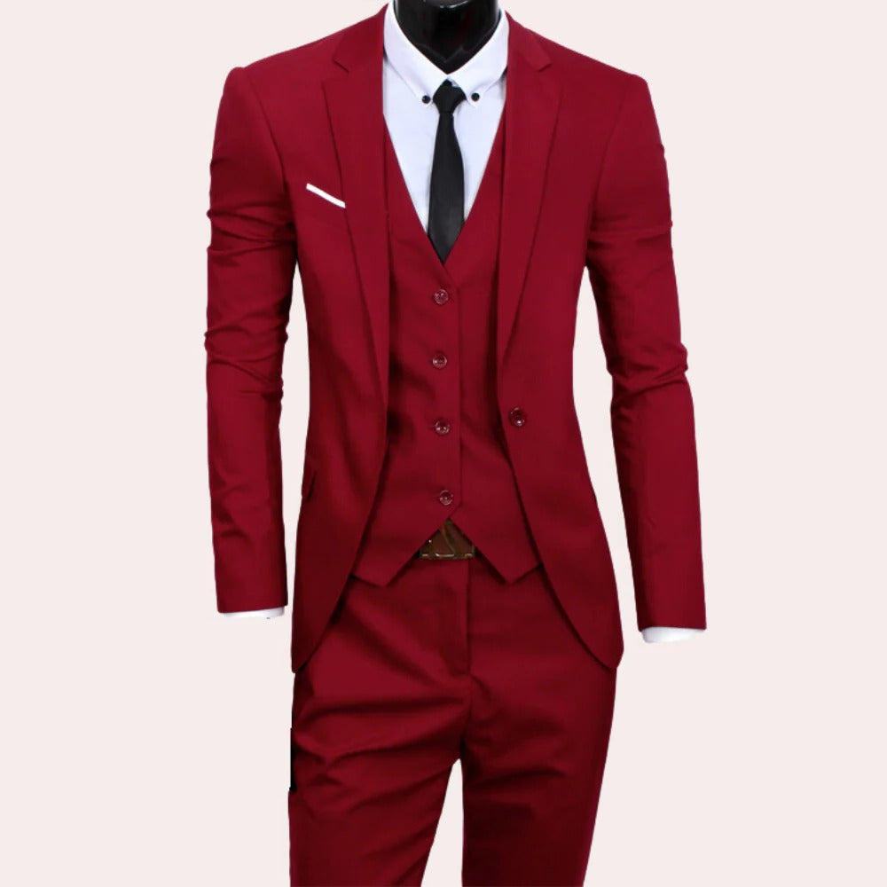 3-Piece Men's Suit, Slim Fit