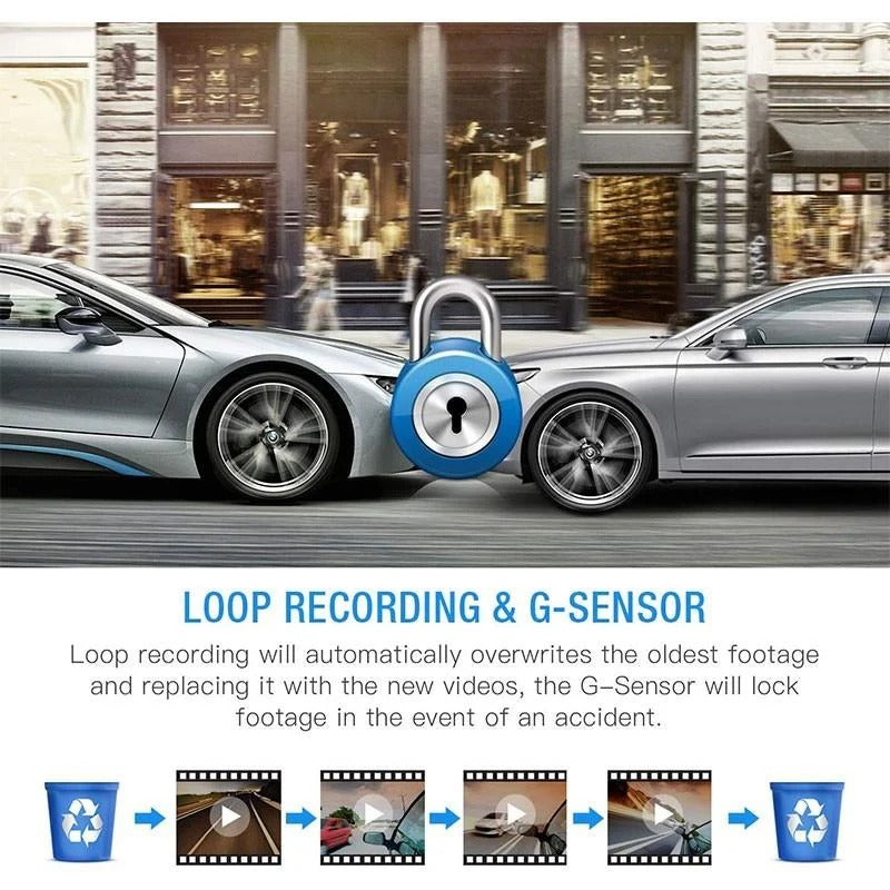 1080P Full HD Dual Dash Cam