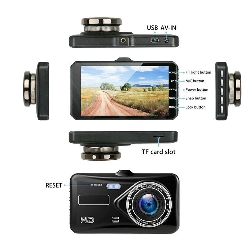 1080P Full HD Dual Dash Cam