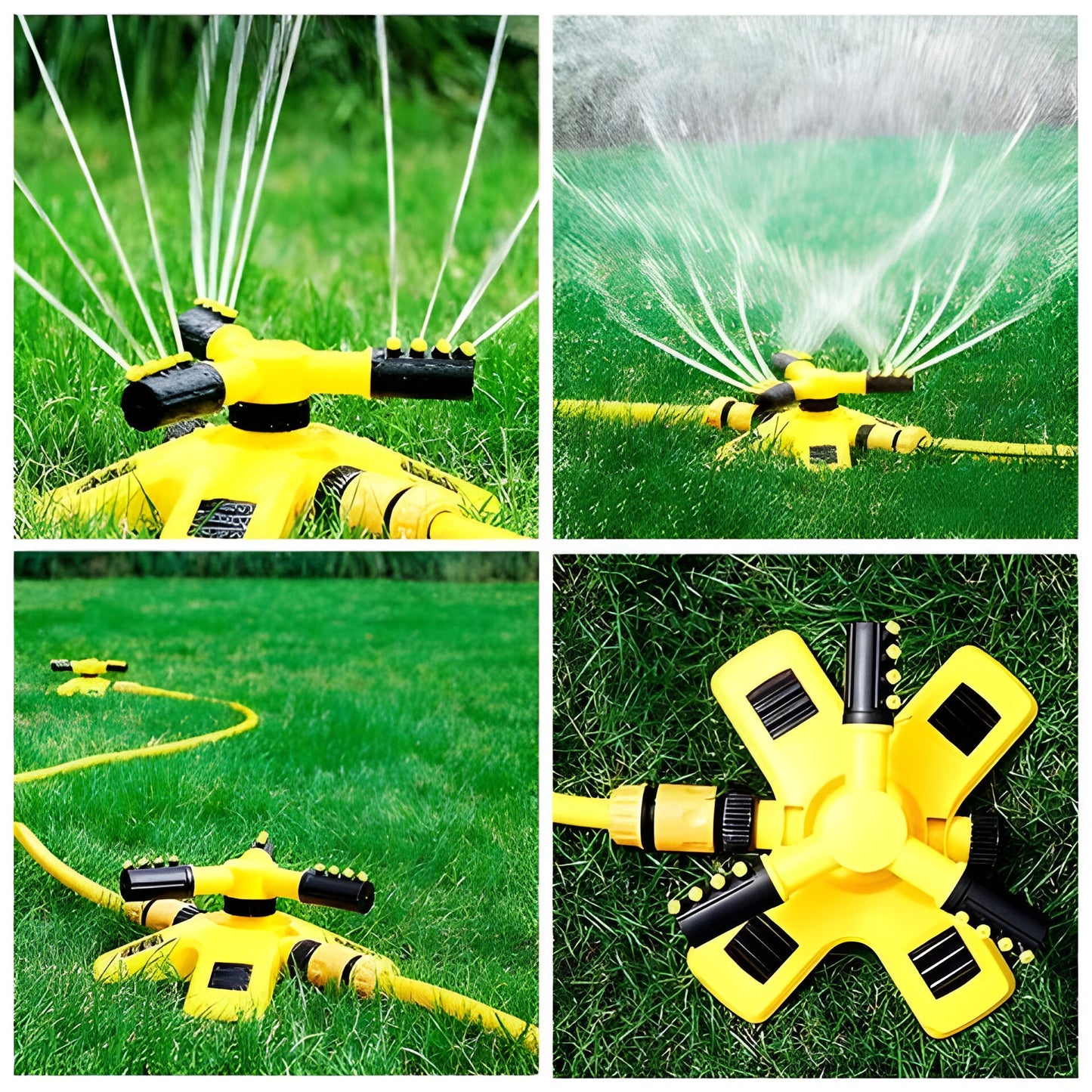 360° Rotating Lawn Sprinkler, 4-Angle