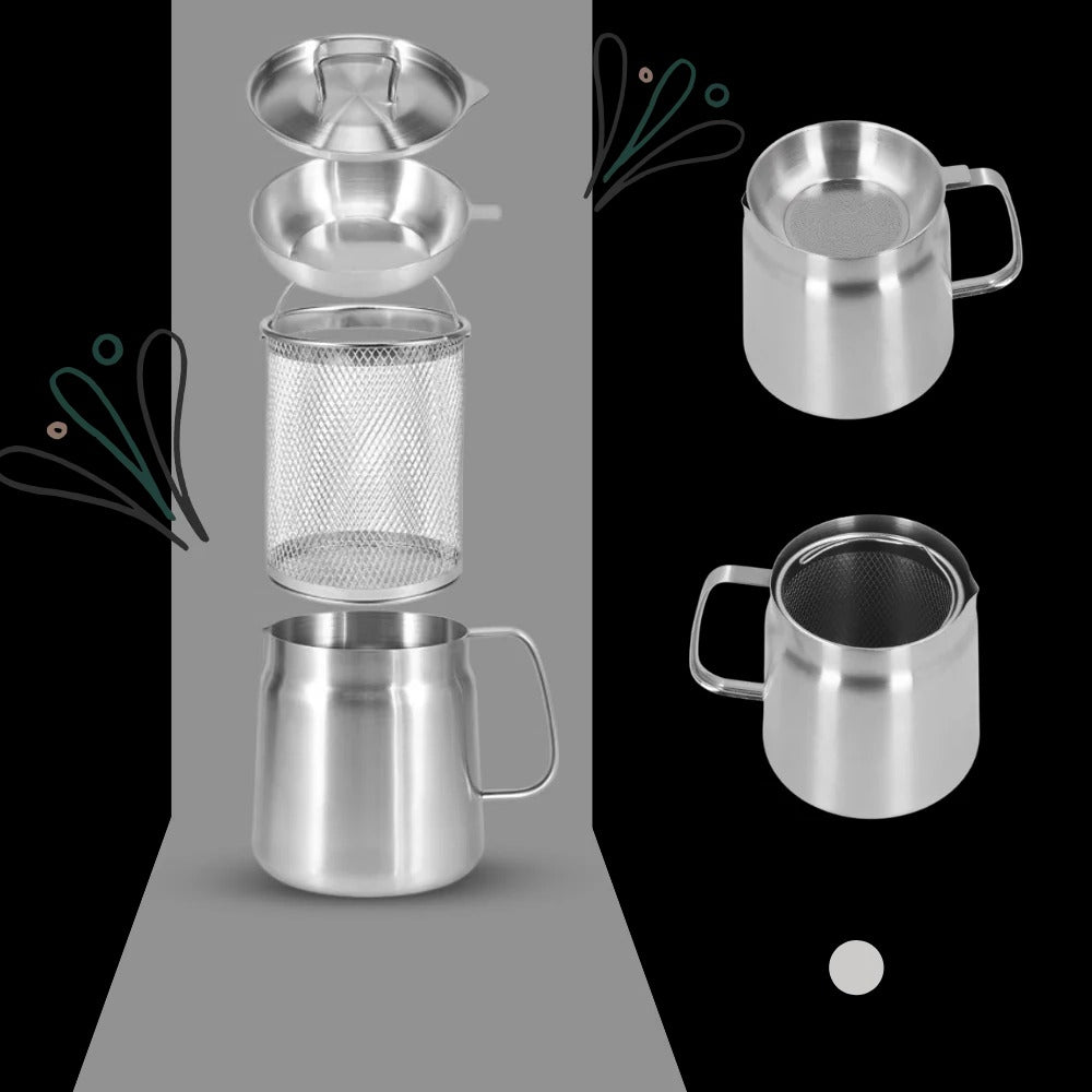 2-in-1 Deep Frying Pot with Oil Strainer
