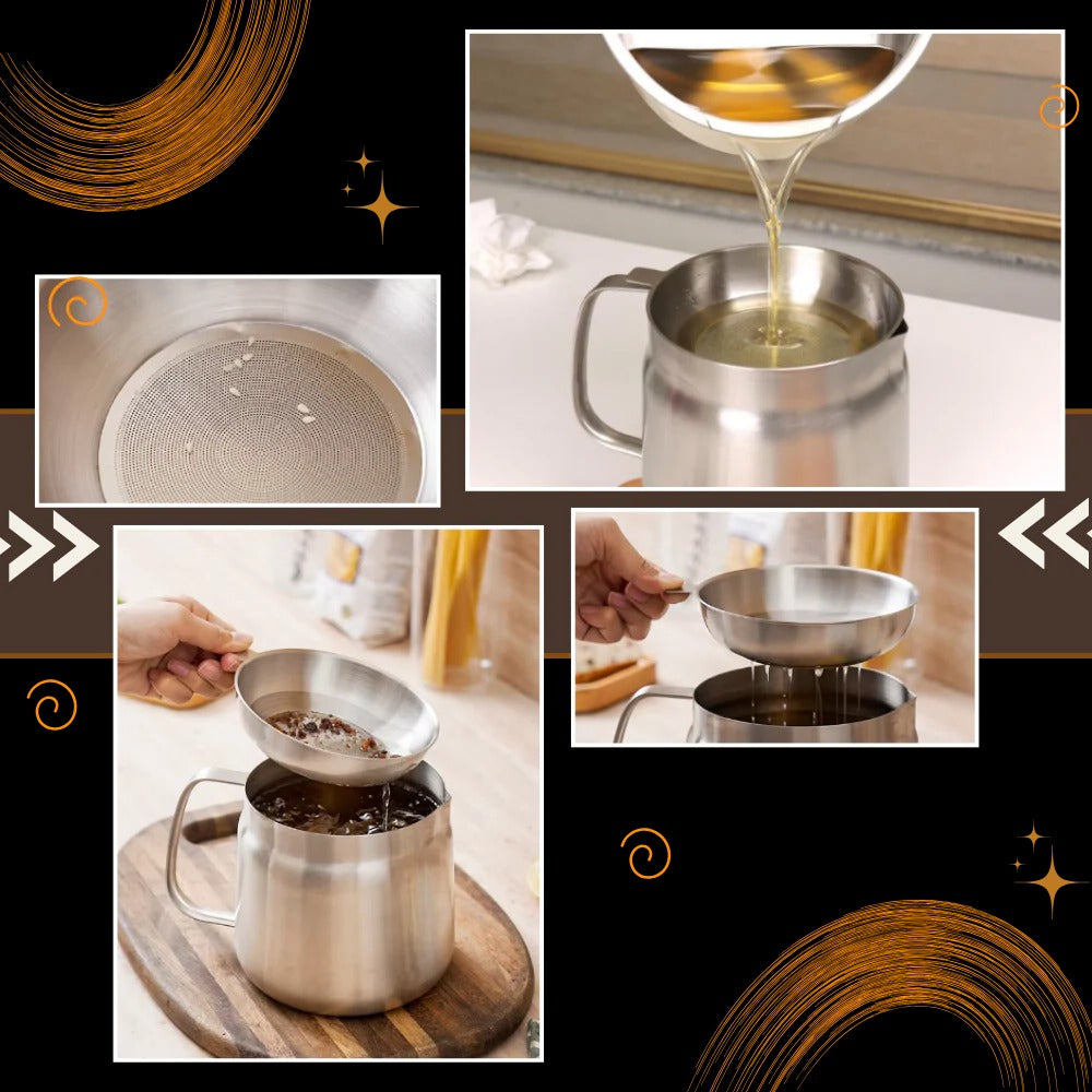 2-in-1 Deep Frying Pot with Oil Strainer
