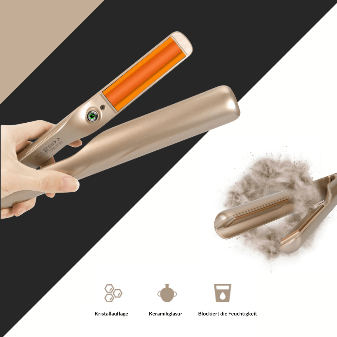 2-in-1 Hair Styler, Curl & Straighten