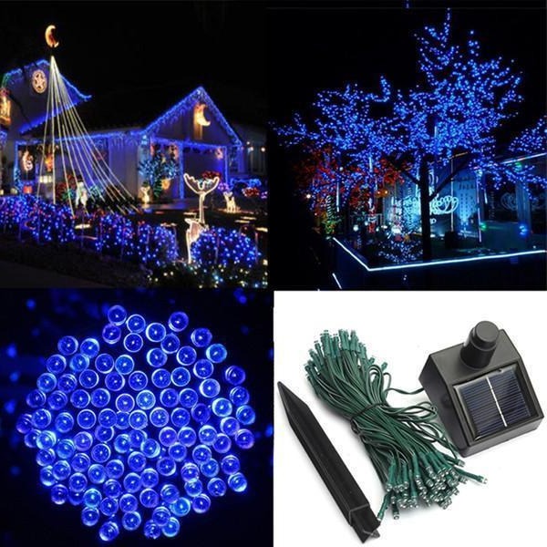 17m Solar LED Fairy Lights, 100 Bulbs