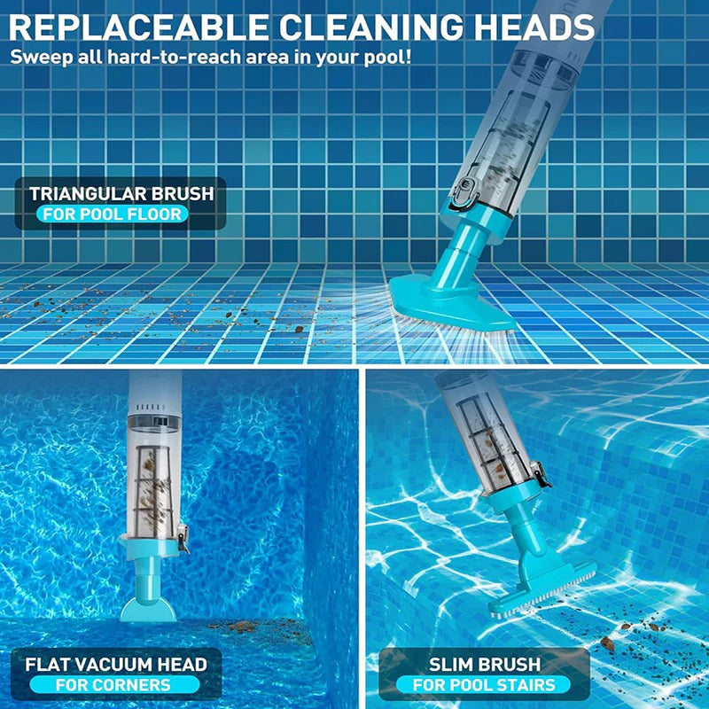 3-in-1 Cordless Rechargeable Pool Vacuum