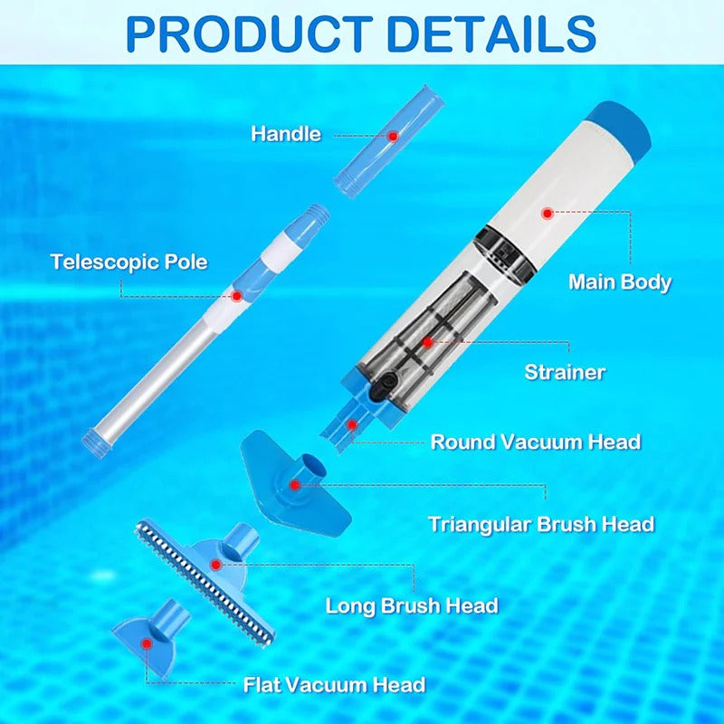 3-in-1 Cordless Rechargeable Pool Vacuum