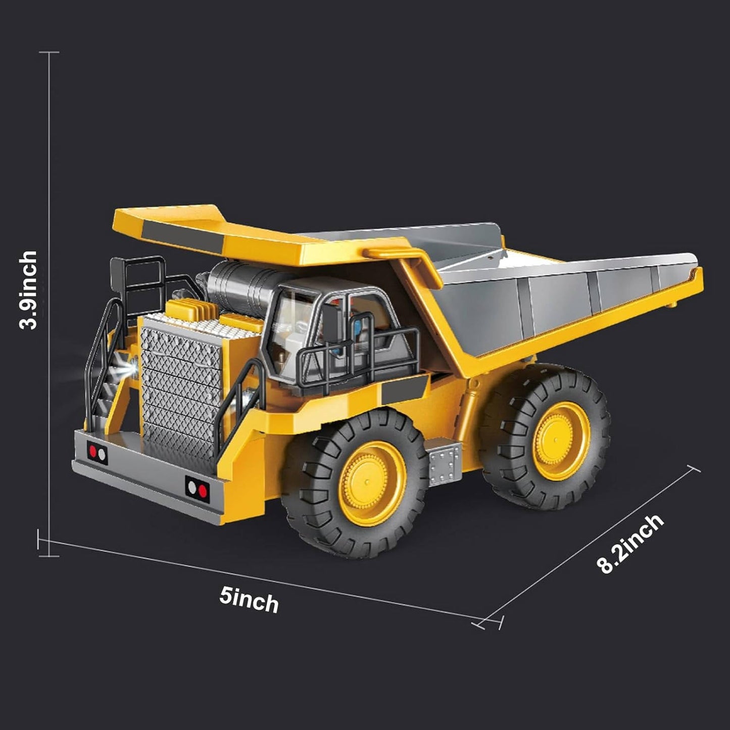 4WD RC Excavator Bulldozer Dump Truck Set