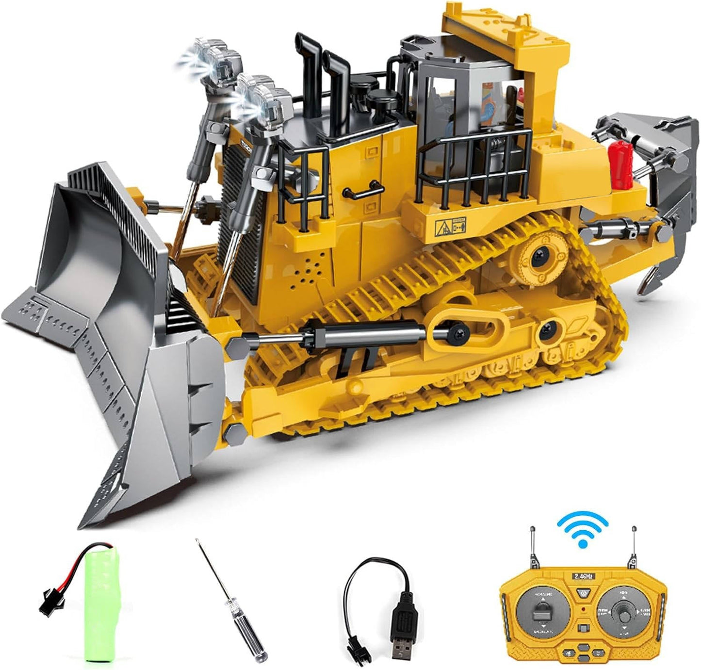 4WD RC Excavator Bulldozer Dump Truck Set
