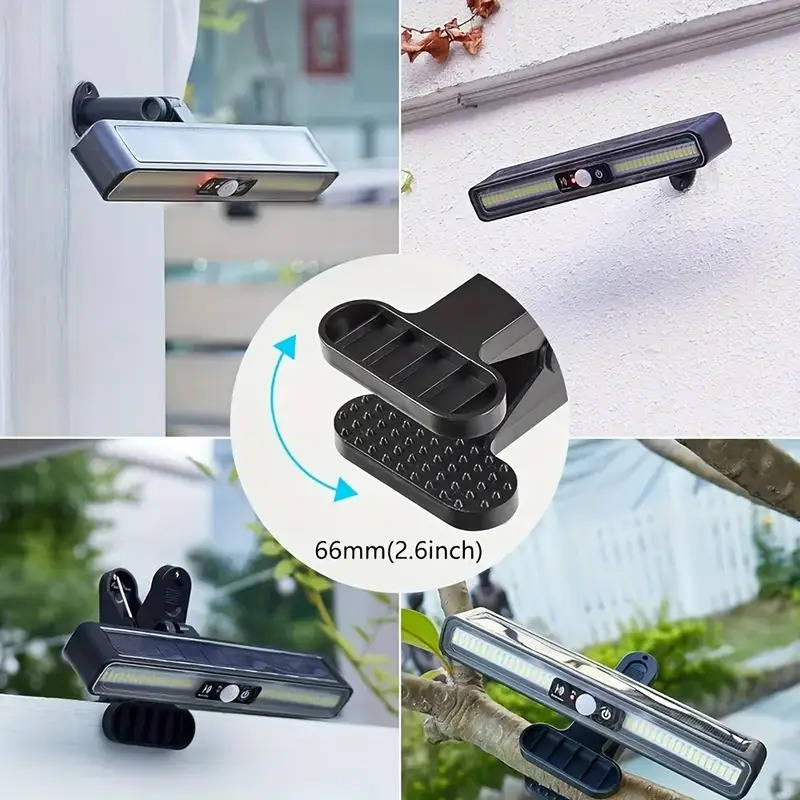 Solar Motion-Sensor Fence Lights, 2-Set
