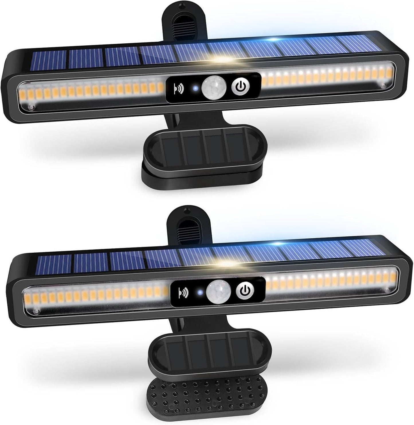 Solar Motion-Sensor Fence Lights, 2-Set