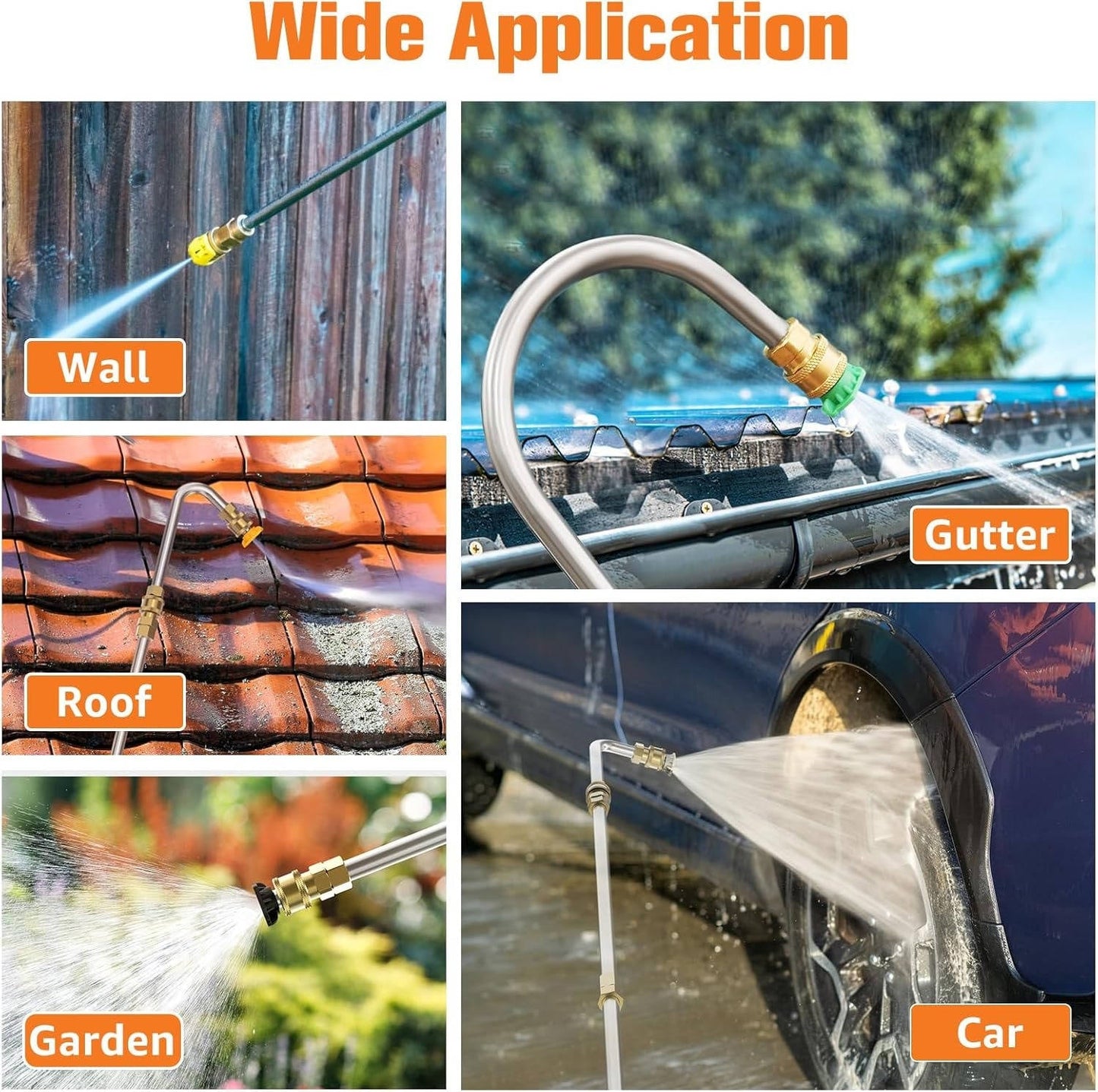 4000 PSI Telescoping Gutter Cleaning Wand