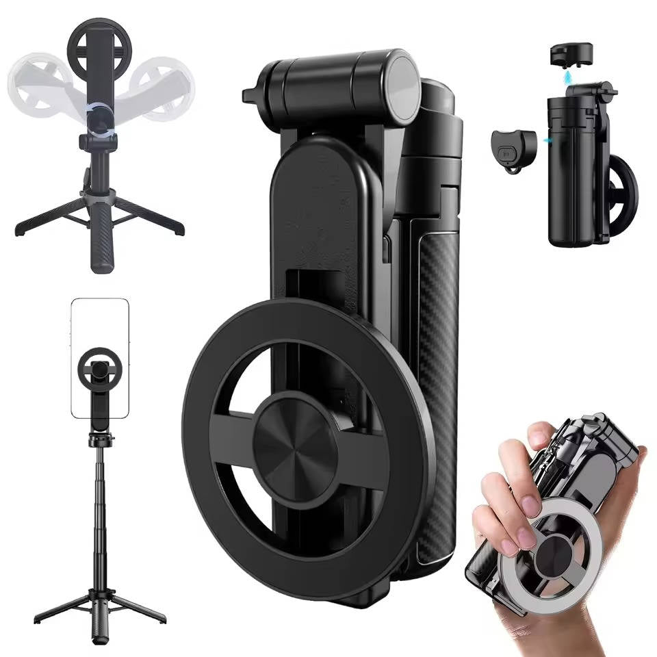 4-in-1 Magnetic Selfie Stick, Extendable