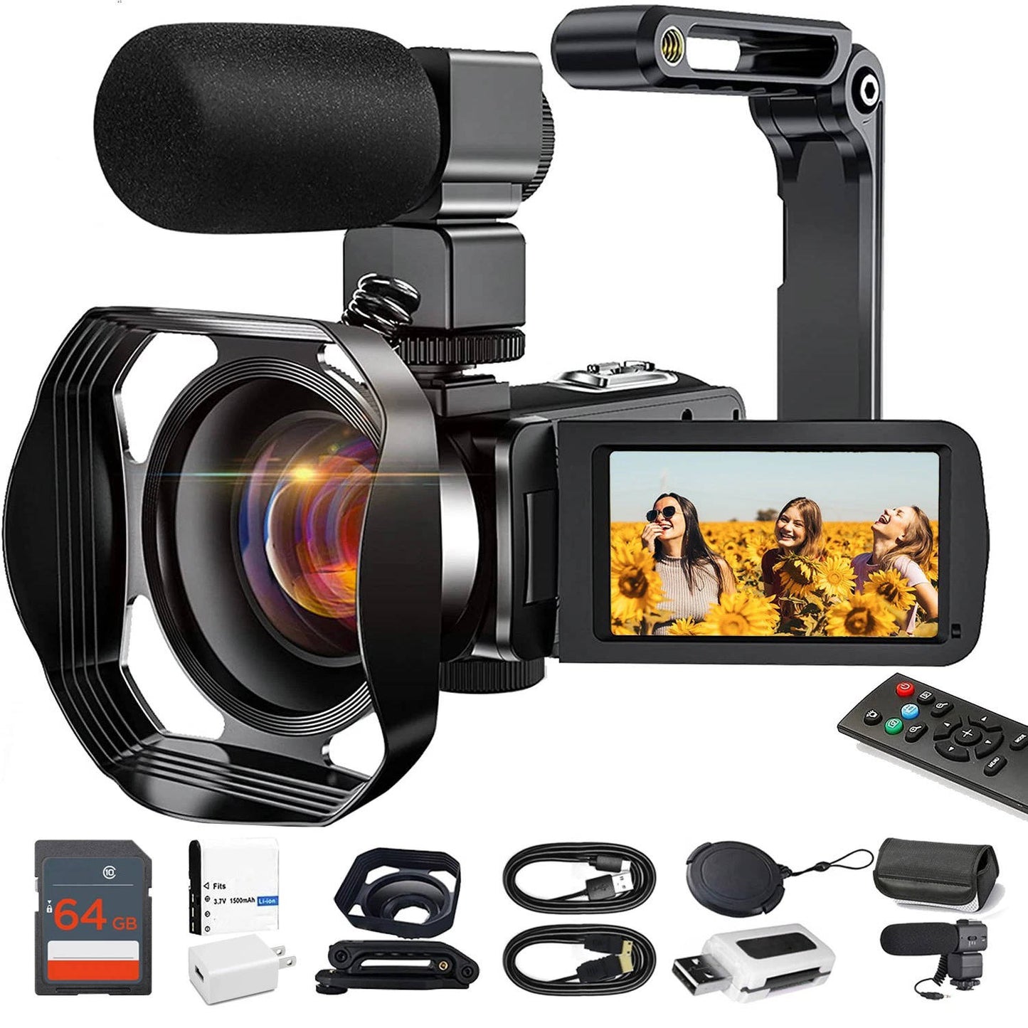 4K WiFi Vlogging Camera Camcorder